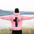 thumbnail image 2 of Male Long Sleeve Hooded Sweatshirt Solid Color Back Print Sweatshirt, 2 of 5