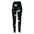 thumbnail image 4 of Afdoent Leggings For Women Valentine Day Heart Printed Leggings Tights Casual Daily Wear Yoga Workout Comfortable, 4 of 4