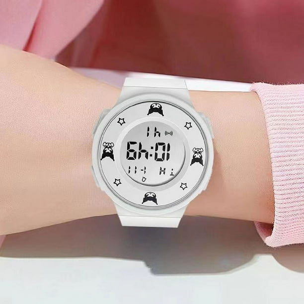 Relojes Estudiantes Femeninas Niñas de Secundaria ... Coreanas Relojes Electrónicos Deportivos a Prueba de Agua