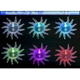 thumbnail image 4 of Star Face Solar Wind Chime LED RGB Color Changing Hanging Lights - Outdoor Solar Garden Decorative Lights for Walkway Pathway & Patios, 4 of 6