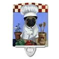 thumbnail image 1 of 6 x 4 in. Pug Veggie Chef Ceramic Night Light, 1 of 1