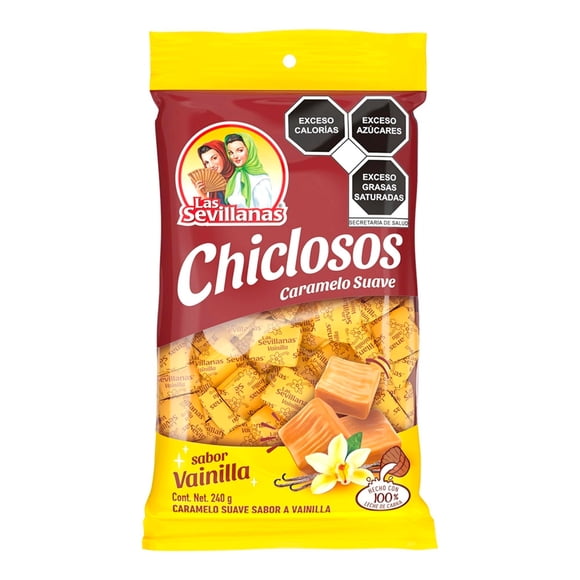 Caramelo suave Las Sevillanas chiclosos sabor vainilla 240 g