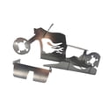 thumbnail image 2 of Matsuzay Nuevo soporte portátil para pollos con soporte para latas de cerveza, divertida parrilla para motocicleta, barbacoa, estante de acero Herramientas y accesorios para hornear Esqueleto, 2 of 6