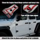 thumbnail image 4 of 8 Piezas Coche Puerta Bisagra Protector Cubierta Decoración 4 Puertas para Coche Negro Unique Bargains molduras de puertas automotrices, 4 of 9