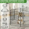 thumbnail image 6 of BSHAPPLUS® Garden Fence with Gate 10 Pack ,33in (H) x 24ft (L) Metal Fence,Rustproof Decorative Fence,Animal Wire Fence,Wrought Iron Fence, Outdoor Picket Fencing No-Dig for Yard, Lawn,Patio Borde, 6 of 10