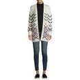 thumbnail image 2 of No Boundaries Juniors' Print Cardigan, 2 of 6