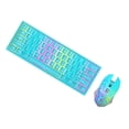 thumbnail image 1 of Conjunto de teclado y mouse inalámbricos Plug & Play silencioso Azul Sunnimix Ratón Teclado Inalámbrico, 1 of 8
