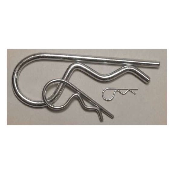 Clevis Pin Assortment, Stainless Steel, Zinc Plated, 130 Pcs