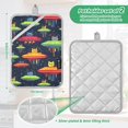 thumbnail image 6 of Yayeee Pot Holders Kitchen Heat Resistant with Pockets 7"x9.8" Cotton Oven Cooking Hot Pads, Colorful Space Cat, 6 of 7