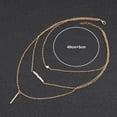 thumbnail image 5 of Mightlink 3 Layer Choker Necklace Long Bar Faux Pearls Sequins Pendant Necklace Adjustable Extension Chain Women Jewelry Gift, 5 of 6