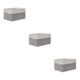 thumbnail image 4 of maskred Sac de Rangement Robuste et Durable pour Espace Bien Organisé Boîte de Rangement Pliable avec Poignée Coton Multifonctionnel Gris+blanc 3Ensemble, 4 of 6