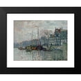 thumbnail image 2 of Claude Monet 18x14 Black Modern Framed Museum Art Print Titled - View of the Prins Hendrikkade and the Kromme Waal in Amsterdam (1874), 2 of 5