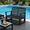 Black + HDPE, variant on LANKANG Minimalist Black Two Seat Glider Bench Breathable Slatted Seat All Weather Durable Structure For Porch Deck Small Yard Use