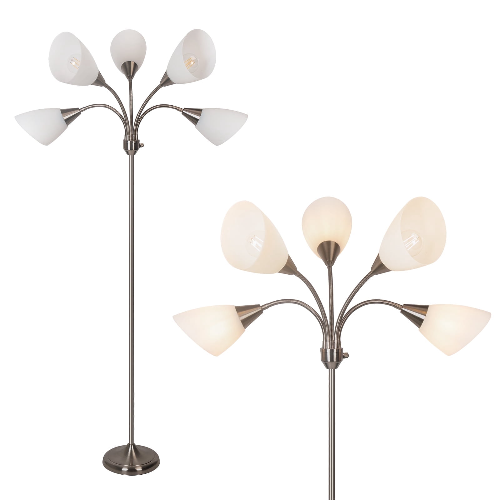 HonoDing 68-Inch Medusa Floor Lamp with 5 Adjustable Heads photo 1