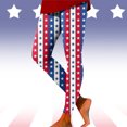 thumbnail image 1 of MKLEKYY Leggings push up para mujer, leggings con estampado de rayas del Día de la Independencia para mujer, leggings deportivos de levantamiento, pantalones de yoga, 1 of 4