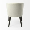 thumbnail image 4 of Ivory and Black Mid Century Wingback Dining Chair, 4 of 5