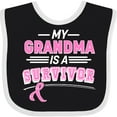 thumbnail image 3 of Inktastic My Grandma is a Survivor Breast Cancer Awareness Boys or Girls Baby Bib, 3 of 4