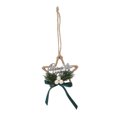 thumbnail image 1 of Handmade Unique Pine Cone Christmas Hanging Decorative Wreath,  Twine and Polyester, DIY Star String Lights, Multifunctional Room Decorations, 1 of 8