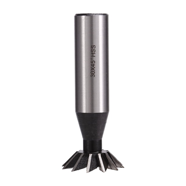Fresa de de HSS de 12 Filos, 32 X 45° Grados, Fresa de de HSS, Fresa de Extremo, Vástago Recto de 16 mm