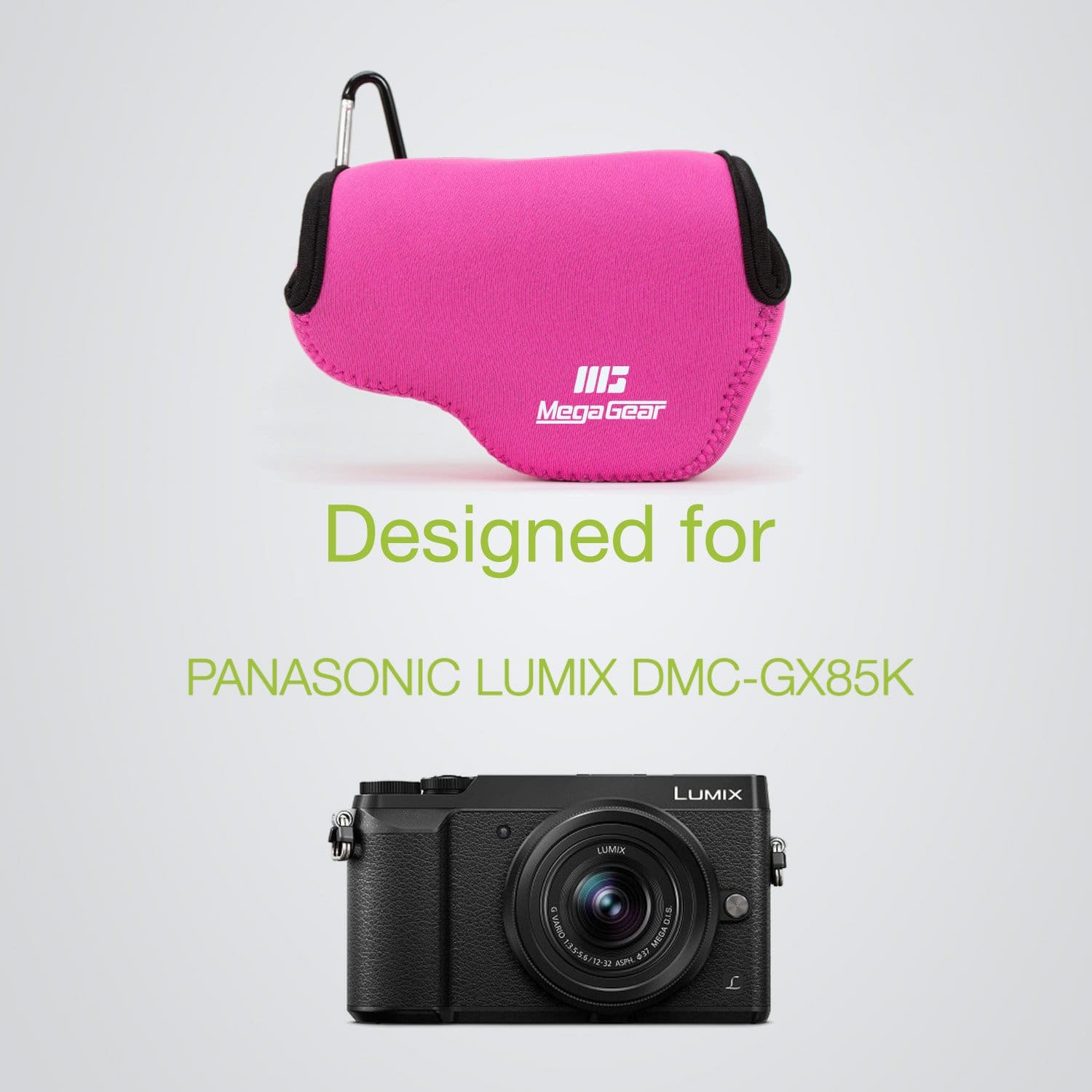MegaGear Panasonic Lumix DC-GX950, GF10, GX850, GF9, DMC-GX85 (12-32mm), DMC-GF8, GF7, GF6, GF5, DC-GX900 Neoprene Camera Case - image 5 of 37
