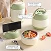thumbnail image 3 of 1200ml Insulated Lunch Box, Hot Food Thermos with Spoon, Stainless Steel Insulated Lunch Box for School, Office, Camping (Green), 3 of 5
