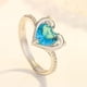 thumbnail image 2 of Anillo de Moda Micro Anillo Doble Forma de Corazón Conjunto de Anillos, 2 of 5