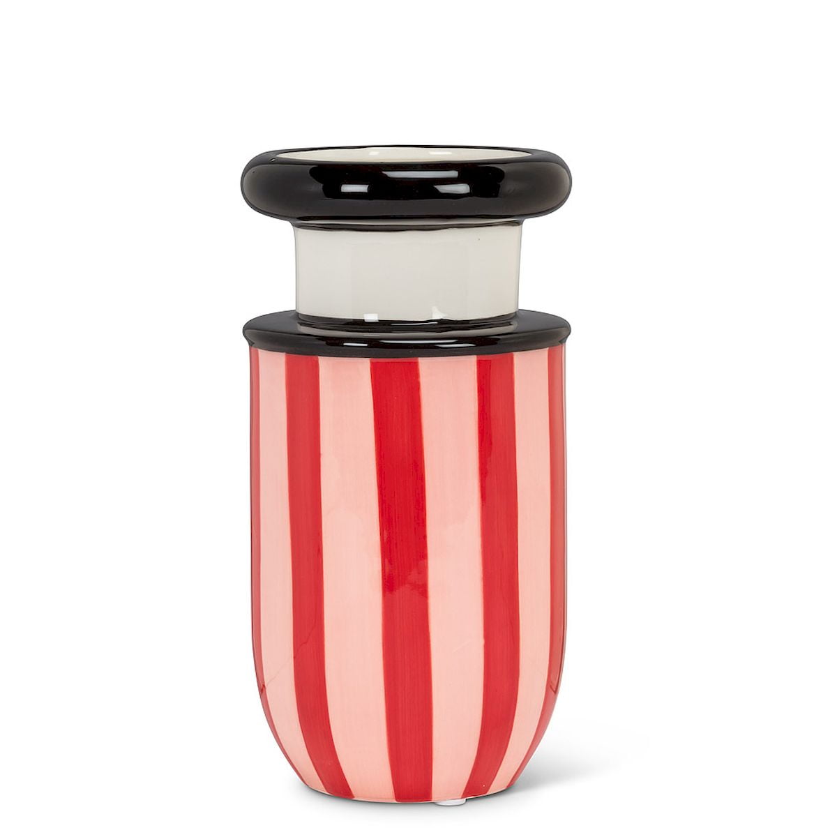 Set of 4 Small Striped Vase