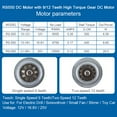 thumbnail image 1 of RS550 12V 19500 RPM DC Motor with Two-Speed 11 Teeth and High Torque Gear Box for Electric Drill/Screwdriver, 1 of 7