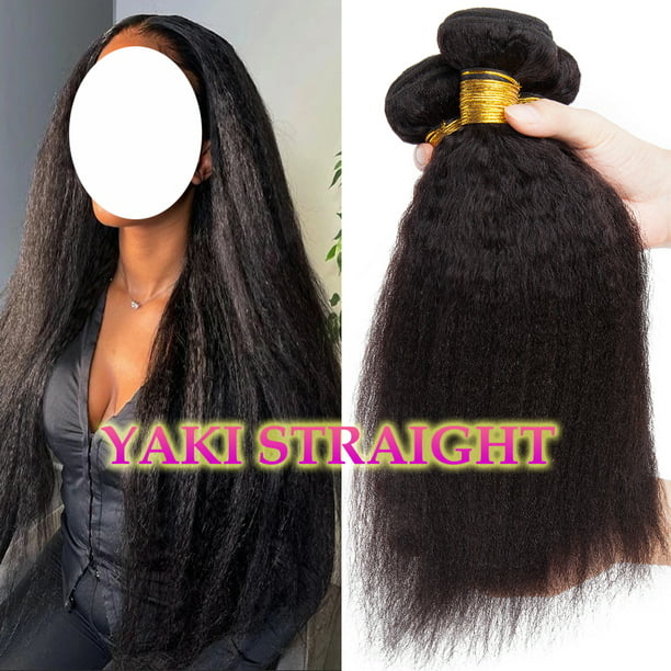 Benehair Yaki Straight Brazilian Virgin Human Hair Weave Weft Remy Hair  Extensions 10
