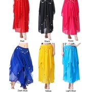 XChangeFun Elastic Waist Belly Dance Skirt with Coins (Women's)