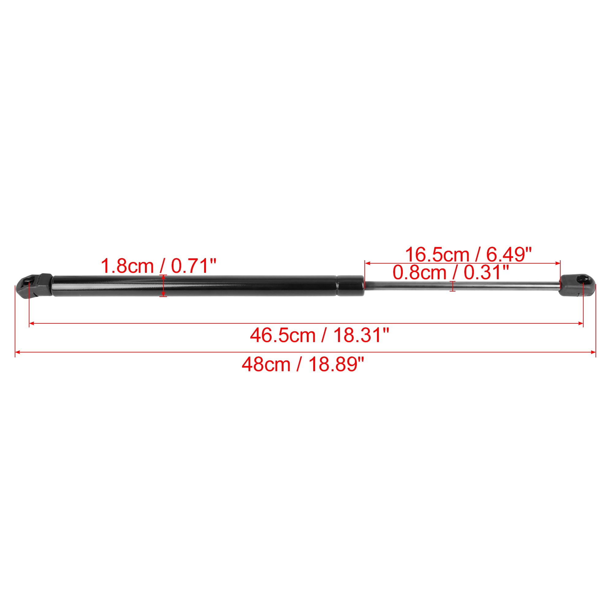 Unique Bargains 2pcs Front Hood Lift Supports Struts Shocks Gas Spring Black for Kia Sorento 2011-2014