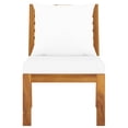 thumbnail image 2 of Casafoyer Sectional Middle Sofa with Cream Cushion Solid Acacia Wood, 2 of 3