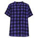 thumbnail image 5 of TaTaai Women's Summer Two Piece Outfit Plaid V-Neck Short Sleeve Button Blouse and Drawstring Waist Shorts Linen-Like Fabric Casual Matching Set Gift, 5 of 7
