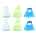 thumbnail image 3 of Franklin Sports Badminton Shuttlecock Set - Set of (6) Badminton Birdies - Backyard Outdoor Badminton Shuttlecocks - Plastic Replacement Birdies for Badminton Sets - Multicolor - 6 Pack, 3 of 5