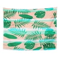 thumbnail image 1 of ZEALGNED Pink Eclectic Contemporary Geometric Palm Leaves and Stripes in Abstract Pattern Aloha Wall Art Hanging Tapestry Home Decor for Living Room Bedroom Dorm 51x60 inch, 1 of 1