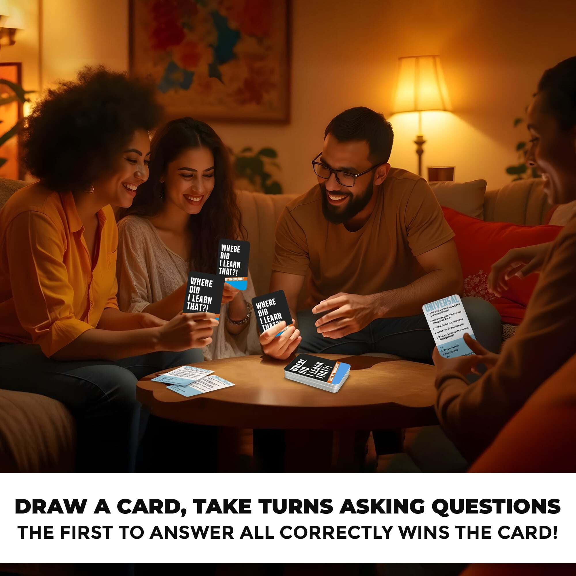 Quokka Trivia Card Games for Adults – Party Board Games for Family Night 500 Questions - 2+ Players