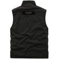 thumbnail image 3 of Bcfgryg Men's Multi Pocket Cargo Leisure Simple Solid Color Vest Men's Work Vest, 3 of 4