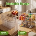 thumbnail image 4 of 4-Pack Clear Storage Bins with Lids, Stackable Plastic Organizer Bins for Pantry, Fridge, Freezer, Cabinet, 4 of 7