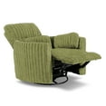 thumbnail image 5 of Furniture of America Nyra Chenille Power Swivel Glider Recliner with 2 Pillows for Living Room and Bedroom, Olive Green, 5 of 15