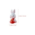 thumbnail image 2 of 12Pcs Small Rabbit Figurines Cartoon Bunny Adornments Bunny Modeling Statues Miniature Rabbit, 2 of 8