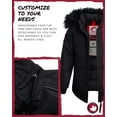 thumbnail image 4 of Canada Weather Gear Girls Winter Coat Long Length Faux Fur Puffer Ski Jacket Insulated Fleece Parka, 4 of 7
