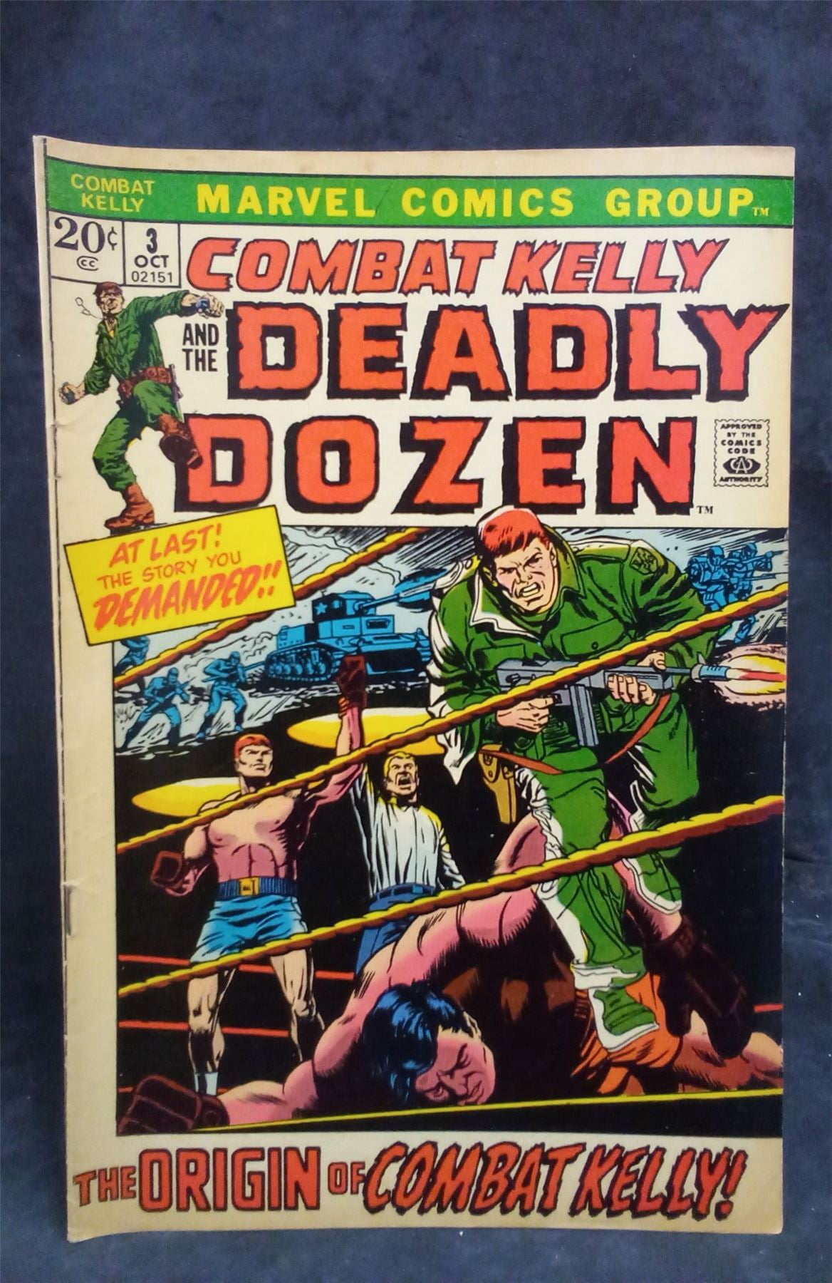 Pre-Owned Combat Kelly and the Deadly Dozen #3 1972 Marvel Comics Comic ...