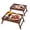 Brown, variant on 2 Pack Bamboo Bed Tray Table with Folding Legs,Breakfast Trays,Serving Tray,Laptop Tray for Working,Food Snack Tray for Bed and Sofa(Natural)