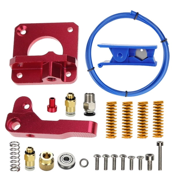 3D Printer Accessories Extruder PTFE Tube Cutter Springs Kit, Pneumatic Connector All Metal Extruder Set