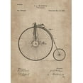 thumbnail image 2 of CAG 11x14 White Modern Wood Framed Museum Art Print Titled - Patent Document of a Velocipede, 2 of 4
