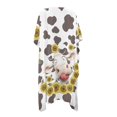 thumbnail image 2 of HELLHERO Cow Sunflower Pattern Long Kimono Swimsuit Cover Up Casual Polyester Lightweight Bathing Suit Cover Up, 2 of 6