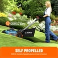 thumbnail image 3 of SENIX X6 60V Max* Self-Propelled Push Lawn Mower 21in Blade 22in Deck with 8Ah Battery & Rapid 8A Charger, 3-in-1 Brushless, Smart LED Display, 7-Height Adjustment, 3-Mode, Variable Speed, LPSX6-H, 3 of 12