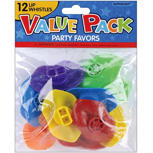 Party Favors, 12Pack, Lip Whistles