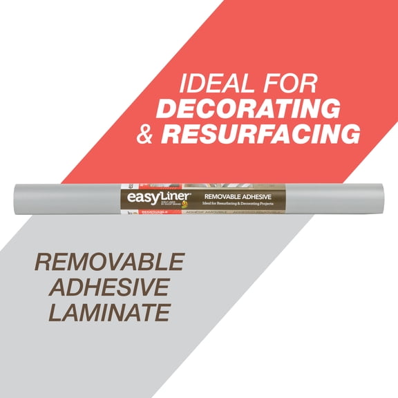 EasyLiner Removable Adhesive Shelf Liner Shelf Liner, Gray 20" x 15' Roll