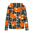 thumbnail image 3 of Drses‌‌ ‌‌‌‌‌‌‌Women's Halloween Pumpkin Hoodie - Long Sleeve Loose Pullover Sweatshirt for Fall, 3 of 4